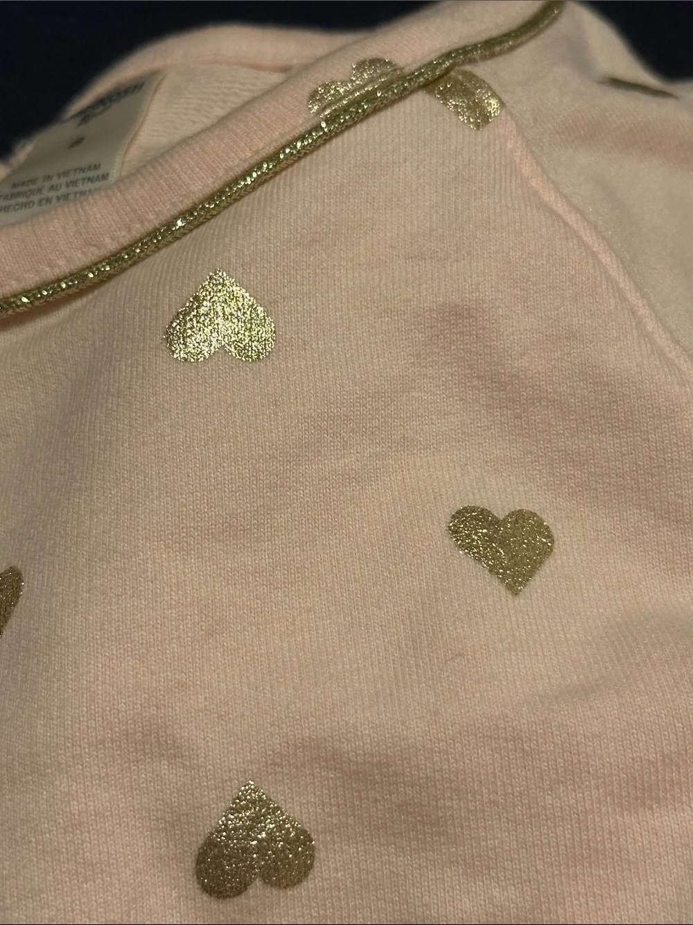 Peach Pink Tulle Heart Dress with Gold Accents